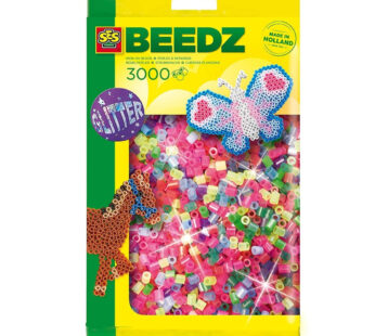 Koraliki do Prasowania MIX kolorów NEON BROKAT 3000szt SES Creative
