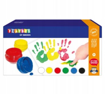 Farby farbki do malowania palcami rękami 6 kolorów 2471660