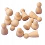 Figurki Ludziki Pionki drewniane 40 i 47mm 50szt