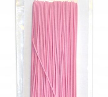 DIY Guma okrągła elastyczny sznurek różowy Ø1mm 25m 2471274