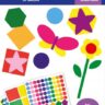 DIY Naklejki różne kolory kształty figury 364szt 2470624