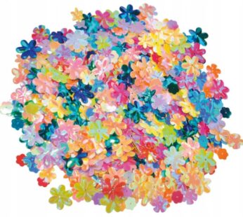 DIY Konfetti Cekiny kwiaty błyszczące Ø5-20mm 250g 2471351