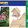DIY Karmnik domek dla ptaków drewno 225x240x226mm 2471081