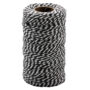 DIY SZNUREK CZARNO-BIAŁY bawełna makrama 100mx2mm 2471184