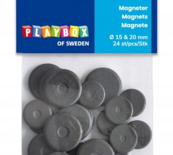 DIY Magnesy okrągłe Ø15&20mm 24szt 9080002