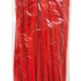 Druciki kreatywne puszyste wyciory CZERWONE Ø6mm 30cm 100szt 2470048
