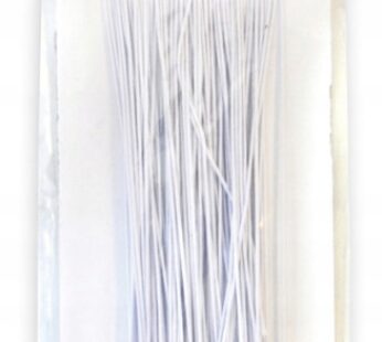 DIY Guma okrągła elastyczny sznurek biały Ø1mm 25m 2462043
