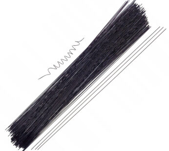 Druty metalowe CZARNE do dekoracji ozdoba DIY 40cm Ø1mm 100szt