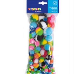 DIY Pompony kolor zabawki ozdoby dekoracja Ø15-35mm 100szt 2471656