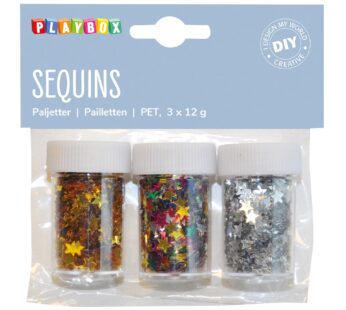 Cekiny GWIAZDY GWIAZDKI solniczki ozdoba dekoracja do DIY 12g×3szt