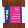 Przędza akrylowa włóczka 50 g Acryl BRĄZOWA 2470990