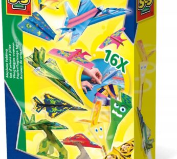 SAMOLOTY Z PAPIERU origami dla dzieci SES Creative 00852