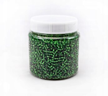 Koraliki szklane drobne ZIELONE połysk 3mm 231g 2471897- zielone
