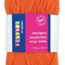 Przędza akrylowa włóczka 50 g Acryl POMARAŃCZOWA 2470981