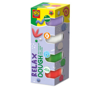 Ciastolina RELAX bezglutenowa 4szt×90g (1+) SES Creative 00514