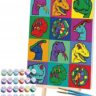 Malowanie Według Numerów DINOZAURY zestaw 40×30cm (5+) Dinosaurs painting by numbers