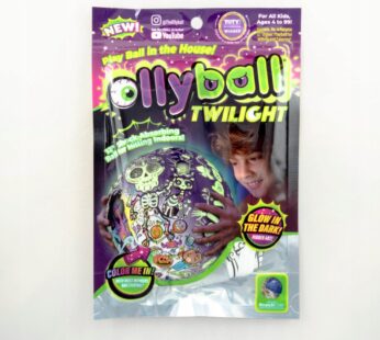 Piłka OLLYBALL – TWILIGHT do malowania i gry wewnątrz, świecąca w ciemności Ø32cm (4+) BGDG0622-Twilight