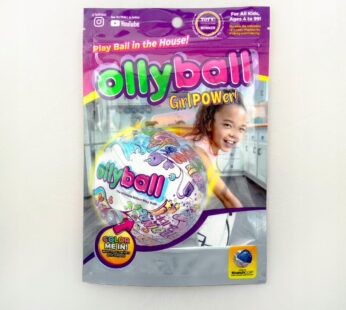 Piłka OLLYBALL – GIRL POWER do malowania i gry wewnątrz Ø32cm (4+) BGDG1122 – dziewczynka