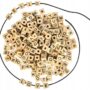 DIY ALFABET Z DREWNA kostki, litery A-Z 260szt 2470690