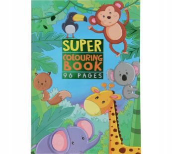 Super Kolorowanka Zwierzęta Dżungli Zoo Safari A4 96 stron 3+