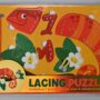 Puzzle i Sznurowadła KAMELEON zabawa edukacyjna, zręcznościowa, montessori (3+) 8711851100000-PU100