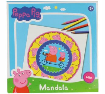 Kolorowanka PEPPA PIG/ŚWINKA PEPA Mandala 48 str (3+) Wins-Holland 8711851198601-B1986