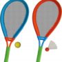 ZESTAW DO GRY W BABINGTON/TENIS XL z piłką, lotką i 2 rakietkami 62cm (5+) 60057