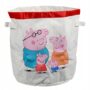 Świnka Peppa - Płócienna torba worek do przechowywania zabawek wys 42 cm 8711851640001-TK64