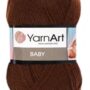 Włóczka YarnArt Baby 1182 150 m 50 g brązowa brąz