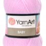 Włóczka YarnArt Baby 649 różowa 50 g pudrowy róż