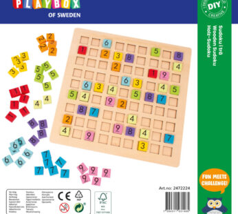 SUDOKU Gra Logiczna i Edukacyjna Drewniana Plansza 25 x 25 cm 2472224