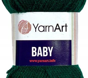 Włóczka Baby YarnArt 590 ciemnozielona zielona butelkowa zieleń
