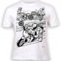 MOTOCYKLE CROSSY KOSZULKA T-shirt DO MALOWANIA + zmywalne markery 5-6 lat
