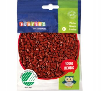 Koraliki do prasowania prasowanki 5 mm Brązowo-czerwone Burgund 1000 szt.