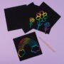 WYDRAPYWANKA zdrapka tęczowa scrapbooking 10 szt 2472312