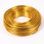 Drut Aluminiowy ZŁOTY do DIY dekoracji ozdoba 50m Ø2mm