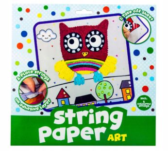 Malowanie Sznurkiem SOWA sztuka ze sznurka papierowego 6 kol. sznurka