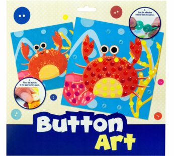 Sztuka Guzików WESOŁY KRAB zrób swój obrazek z guzików DIY