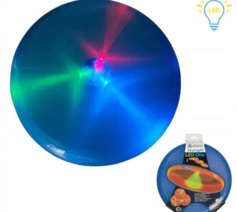 Frisbee NIEBIESKI LED świecący dysk do rzucania latający talerz ze światłem