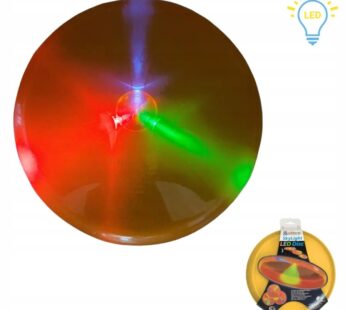 Frisbee ŻÓŁTY LED świecący dysk do rzucania latający talerz ze światłem