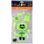 HALLOWEEN DYNIA świecące w ciemności naklejki żelowe silikonowe na okno