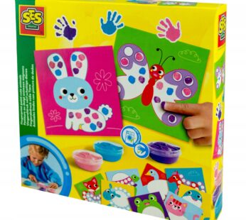 Karty do malowania palcami SŁODKIE ZWIERZAKI zestaw SES Creative 10174 1+