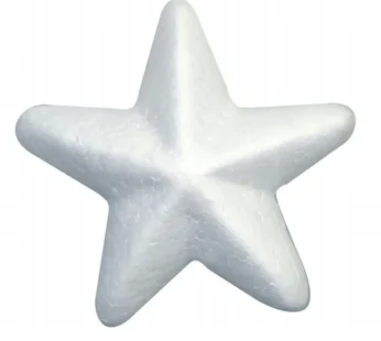 DIY GWIAZDKA styropian ozdoba dekoracja 1szt 70mm