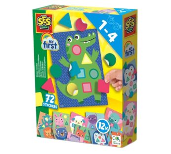Moje pierwsze naklejkowe mozaiki 72 naklejki 12 obrazków SES Creative 14484 1+