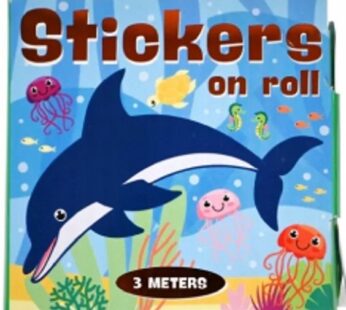 Naklejki na rolce OCEAN / MORSKIE STWORZENIA 3 metry ok. 130 szt