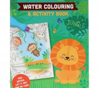 MALOWANIE WODĄ – DŻUNGLA magiczna kolorowanka z pędzlem na wodę