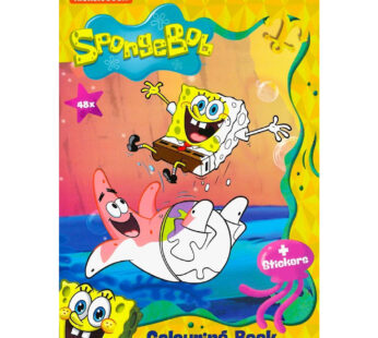 Kolorowanka SPONGEBOB wymiar A4 48 stron + NAKLEJKI