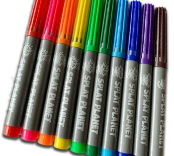 FLAMASTRY DO TKANIN zmywalne markery do kolorowania tkanin 10szt