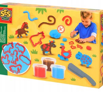 Ciastolina FARMA Zestaw z foremkami i nożykiem do ciastomasy SES 10178