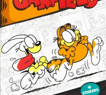 Kolorowanka GARFIELD wymiar A4 48 stron + NAKLEJKI